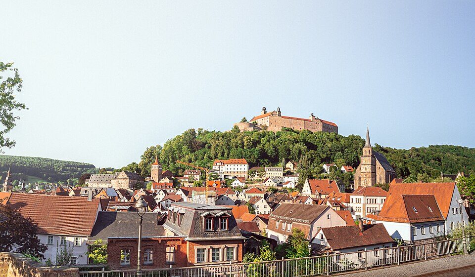 Blick auf Kulmbach und die Plassenburg, Panorama