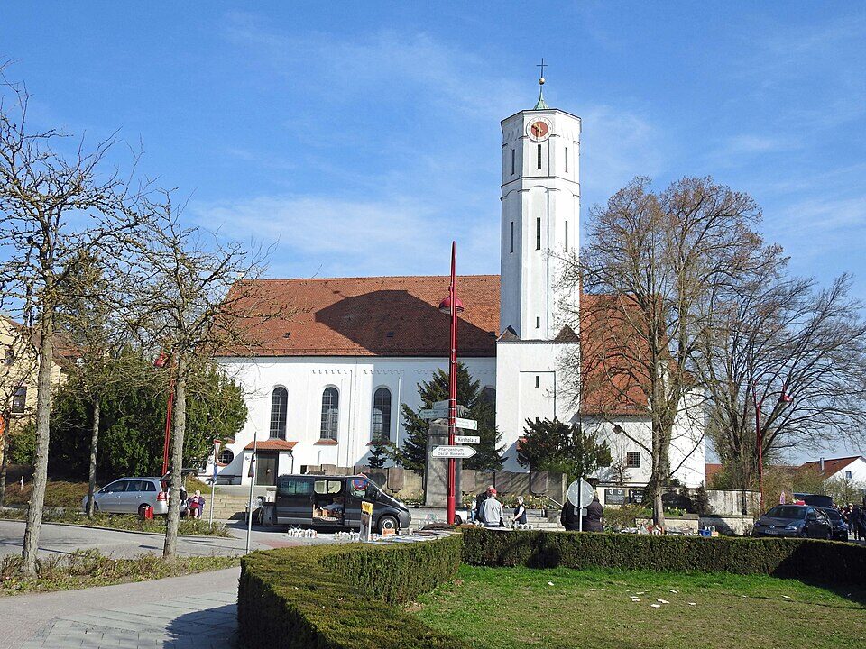Kirchpl, Stadtpfarrkirche v S in Gersthofen