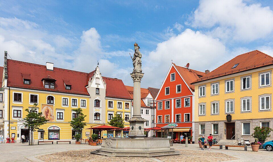 Marienplatz, Mindelheim, Alemania, -06-21, DD