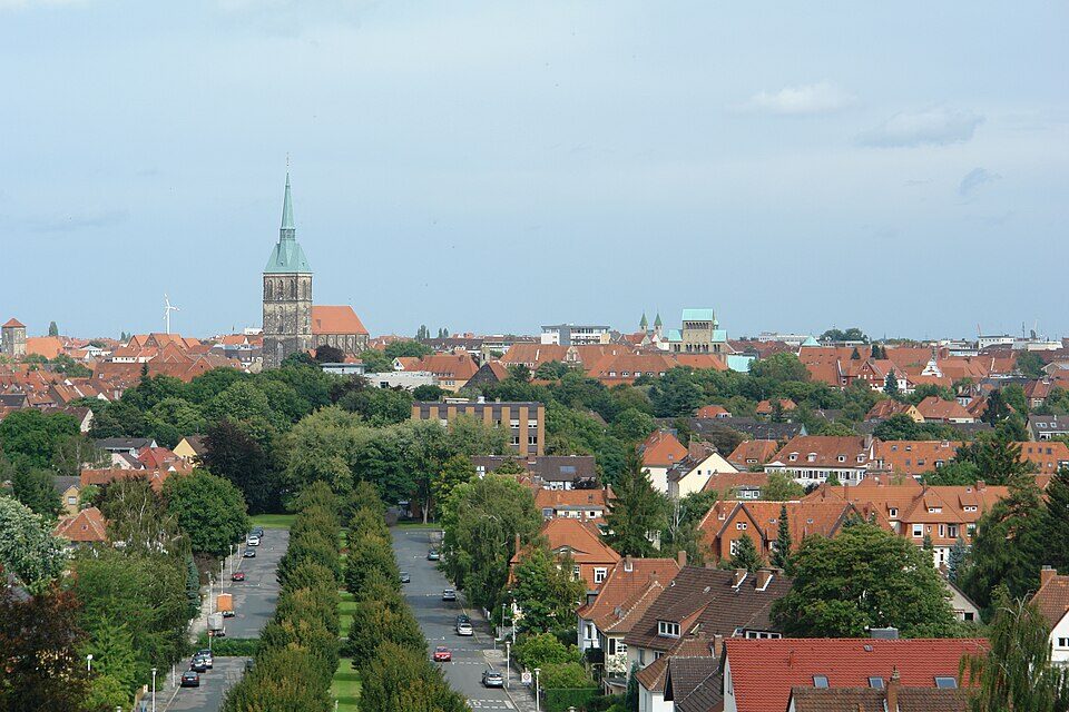 Blick vom Berghözchen in Hildesheim