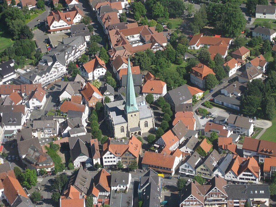 Luftbild Delbrueck in Delbrück