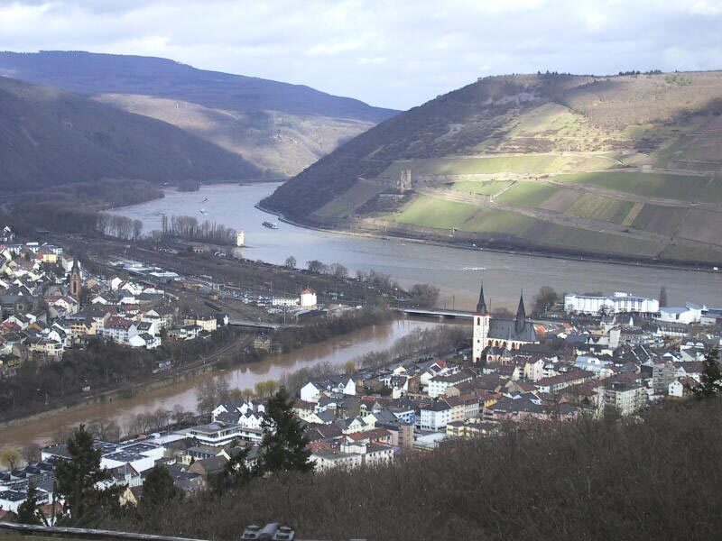 Bingen above in Bingen am Rhein
