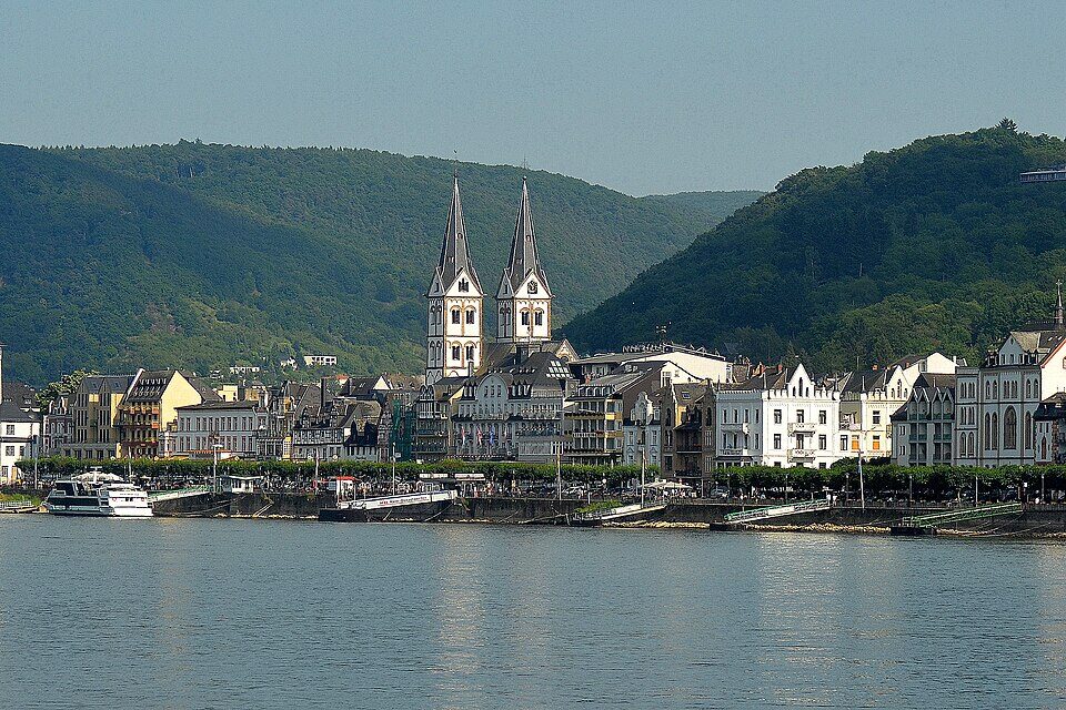 Boppard Stadszicht vanuit het noorden