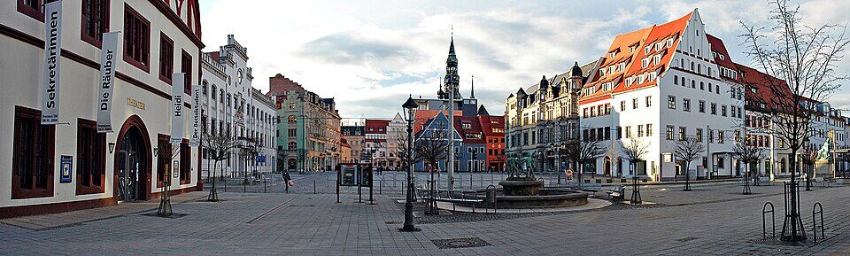 Zwickau Hauptmarkt Panorama