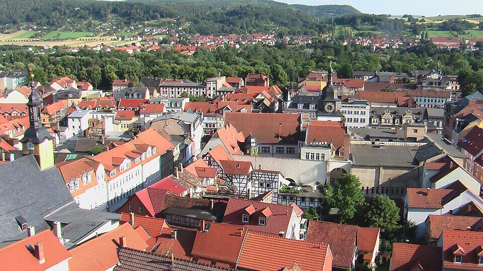 Ansicht von Rudolstadt