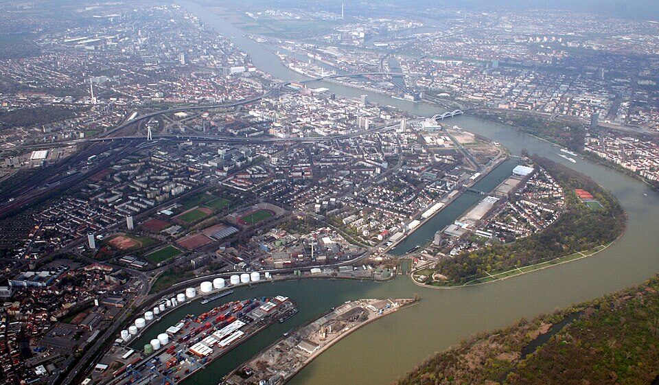 Ludwigshafenmitte ausderluft in Ludwigshafen am Rhein