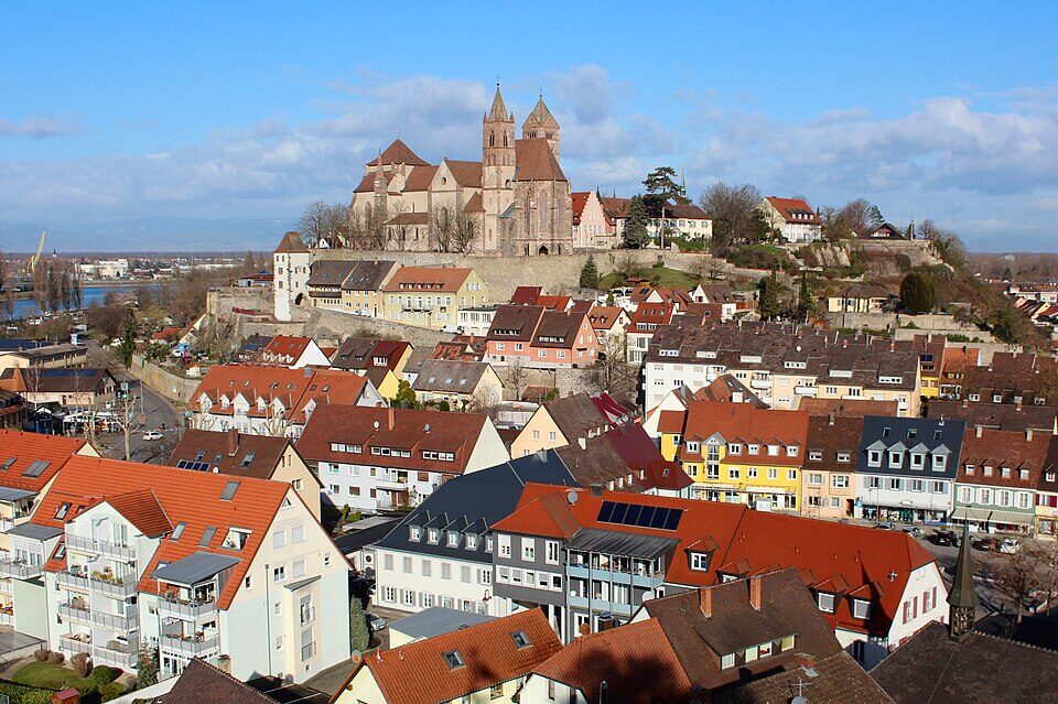 Ansicht von Breisach am Rhein