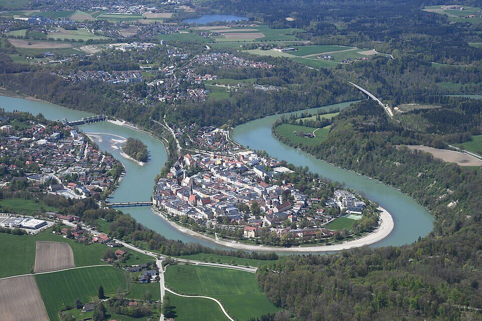 Aerial image of Wasserburg am Inn