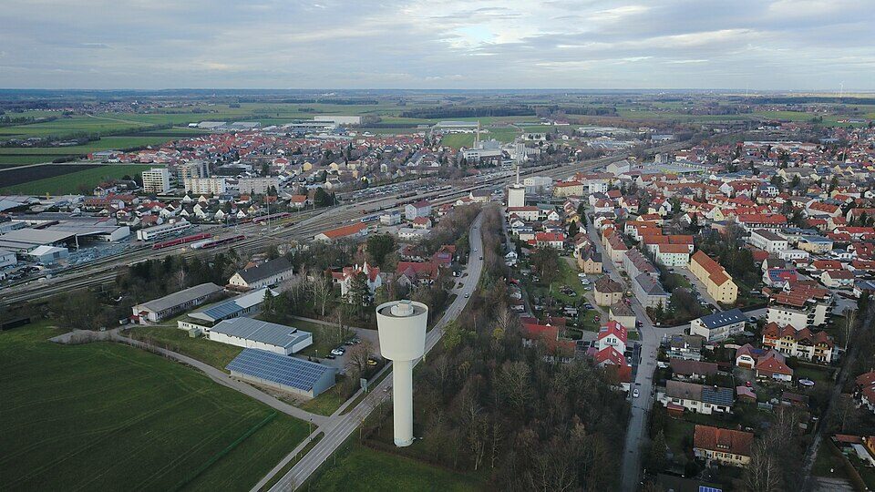 Buchloe Luftaufnahme