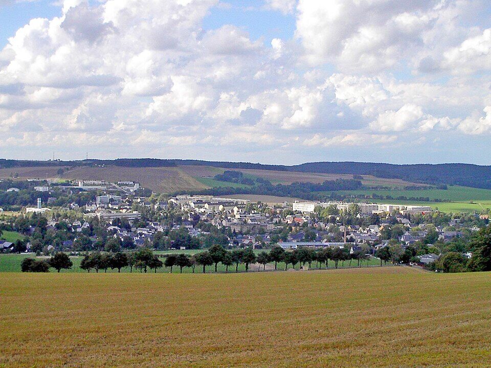 Blick auf Zwoenitz in Zwönitz