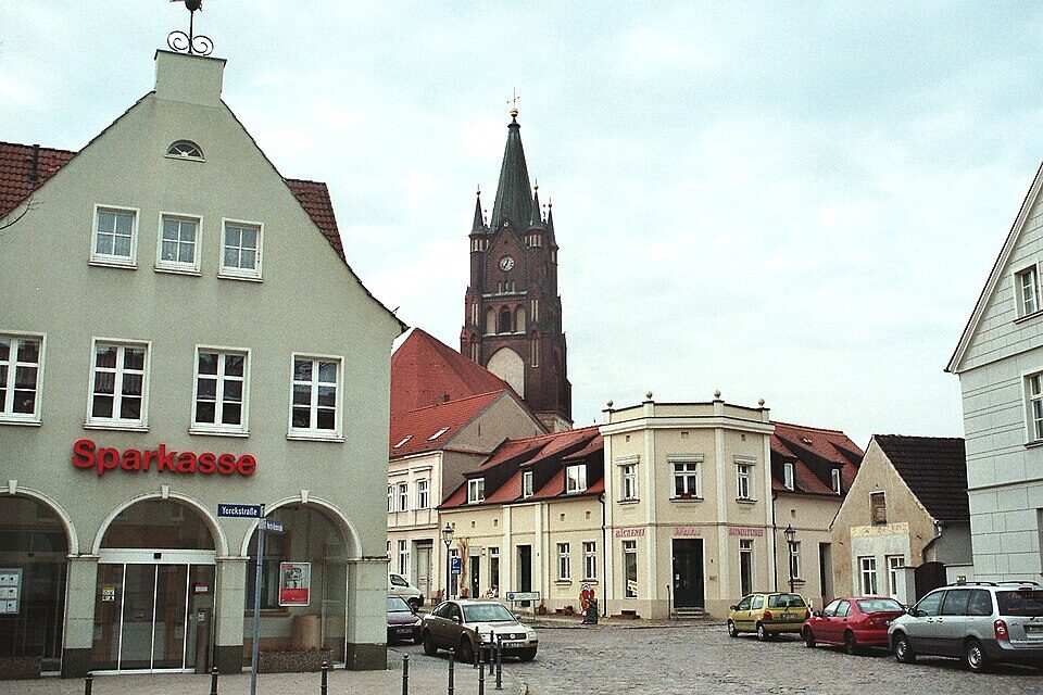 Mittenwalde (Mark), der Stadthausplatz