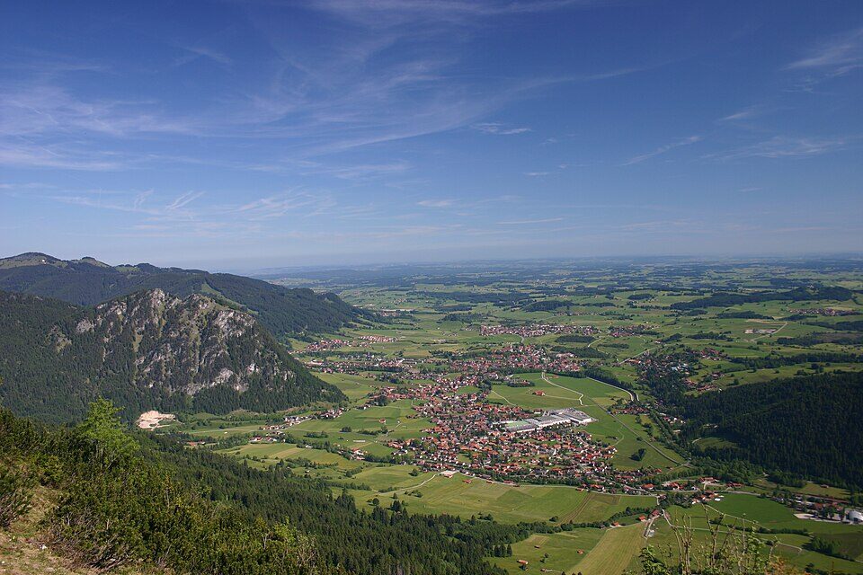 Gemeinde Pfronten von oben