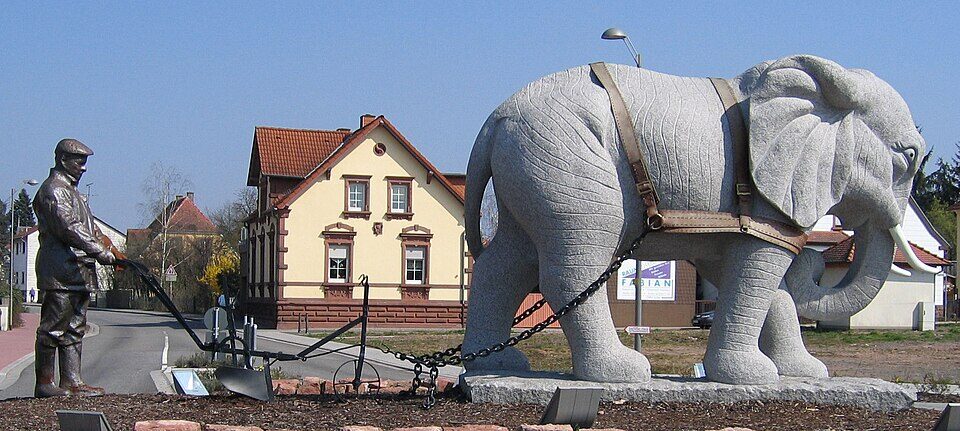 Pfluegender Elefant von Hans Buch in Enkenbach-Alsenborn