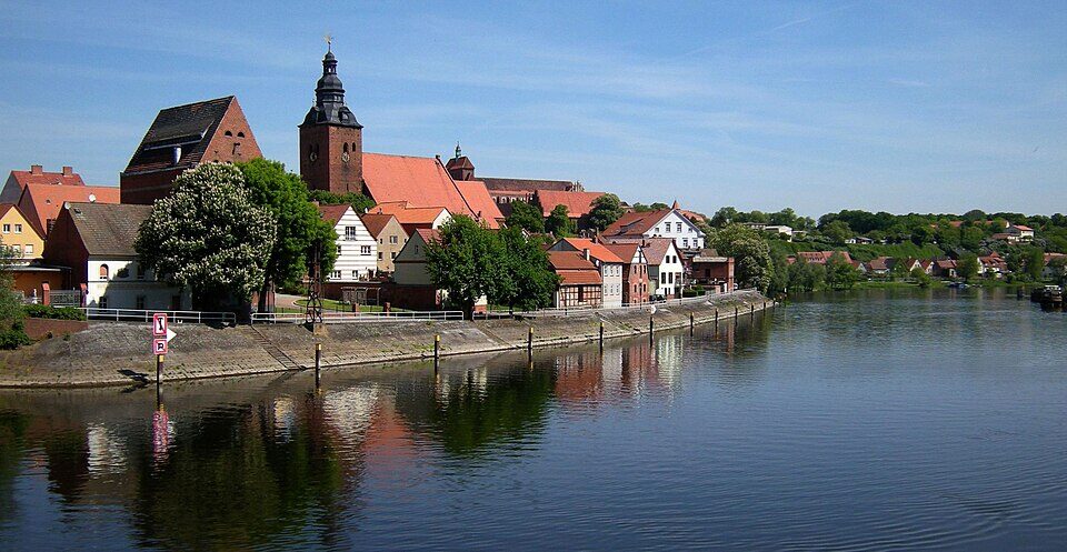 Havelberg-Stadtansicht mit Havel