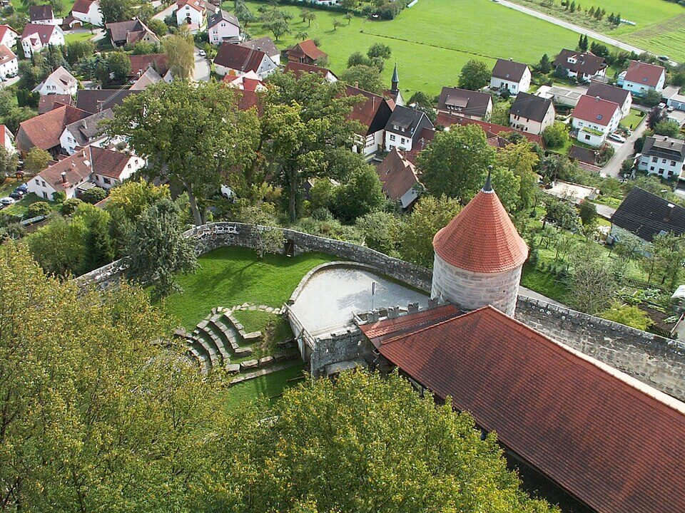 Niederalfingen aus Sicht der Marienburg in Hüttlingen