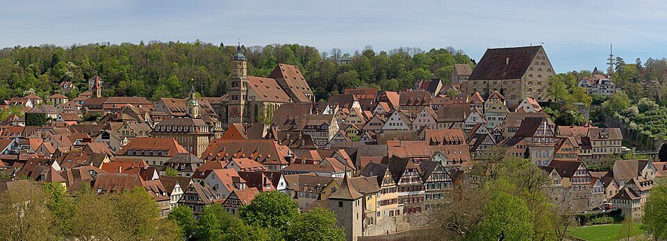 Blick auf die Altstadt von Schwäbisch Hall