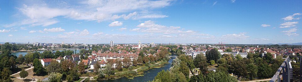 Panorama Kehl-Straßburg Weißtannenturm