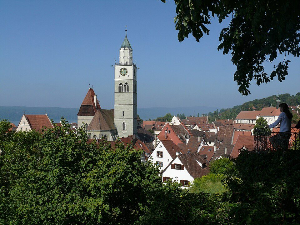 Altstadt, Ansicht vom Garten des Städtischen Museums in Überlingen
