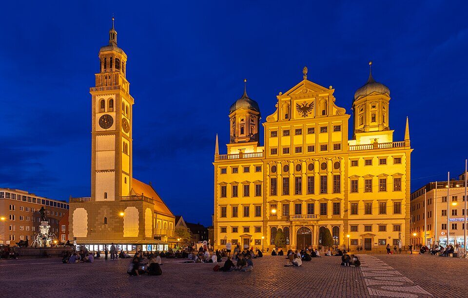 Plaza del Ayuntamiento, Augsburgo, Alemania, -06-04, DD 32-34 HDR