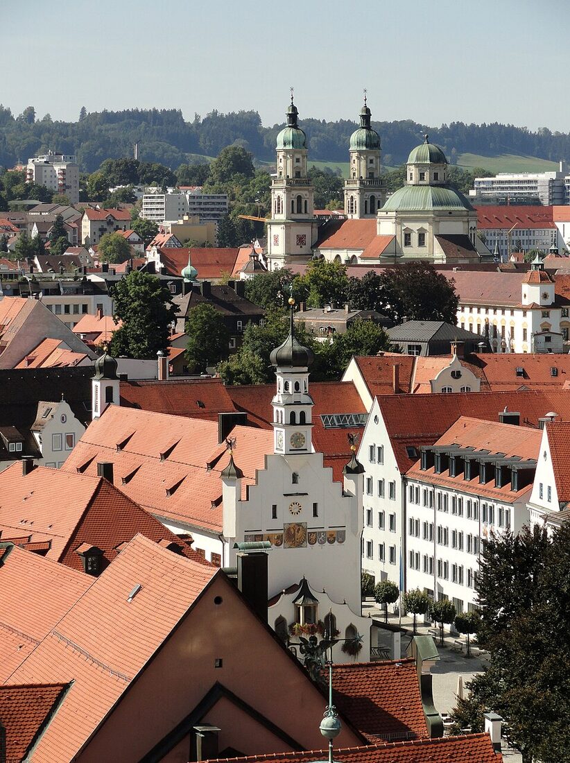 Sicht auf Kempten Altstadt Neustadt in Kempten (Allgäu)