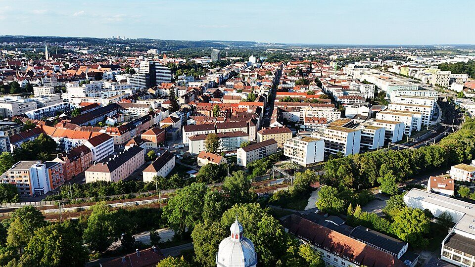 Aerial view of Neu-Ulm